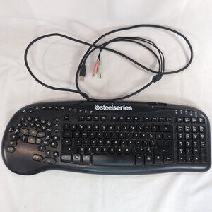 SteelSeries KUH0702 Merc Stealth Gaming Keyboard TESTED WORKING READ Black USB